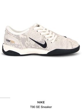 Nike T90 SE Low-Top Sneaker in White and Black